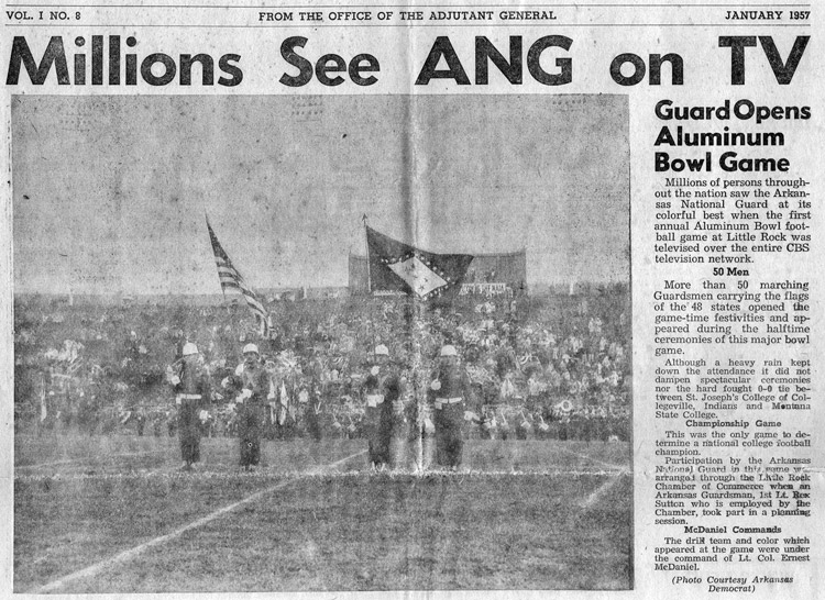 "Millions see A.N.G. on T.V." newspaper clipping