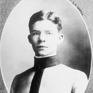 Young white man in uniform signed "Lieut. A.R. Chaffee"