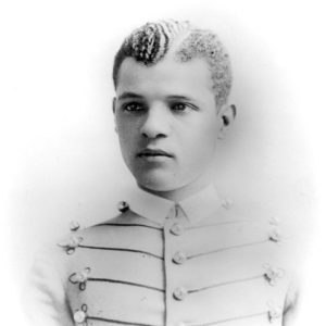 Young African-American man in military uniform