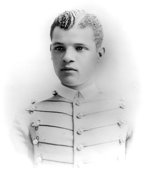 Young African-American man in military uniform