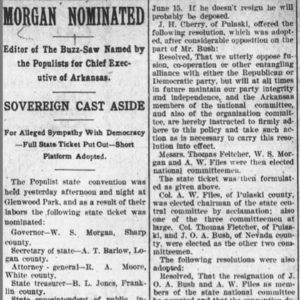 "Morgan Nominated" newspaper clipping