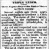 "Triple Lynch" newspaper clipping