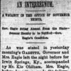 "An Intermission" newspaper clipping