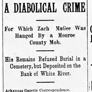 "A Diabolical Crime" newspaper clipping