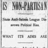 "Is Non-Partisan" newspaper clipping