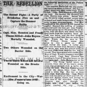 "The Rebellion" newspaper clipping