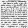 "The Izard County Calamity" newspaper clipping