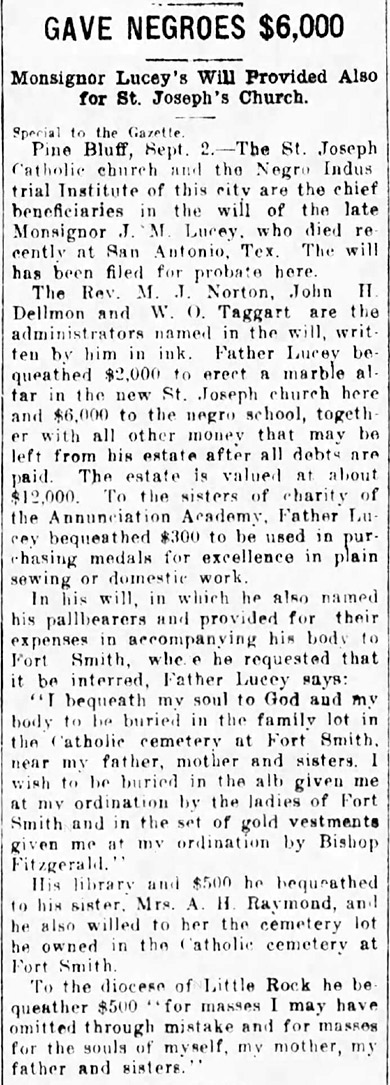 "Gave Negroes $6,000" newspaper clipping