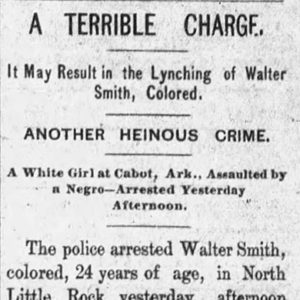 "A Terrible Charge" newspaper clipping