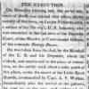 "The Execution" newspaper clipping