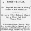 "Marcus Whitley" newspaper clipping