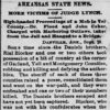 "Arkansas State News More Victims of Judge Lynch" newspaper clipping