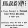 "Arkansas News" newspaper clipping