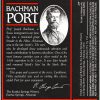 Paper label "Bachman Port"