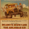 Movie poster featuring young white men driving yellow car with young white man hanging off its side in front of white man in black car