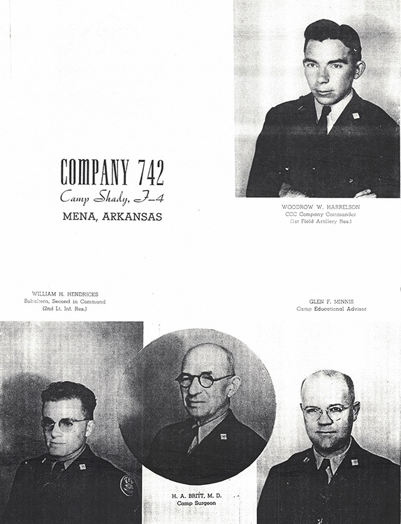 White men in uniforms on "Company 742" listing