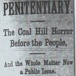 "Penitentiary" newspaper clipping