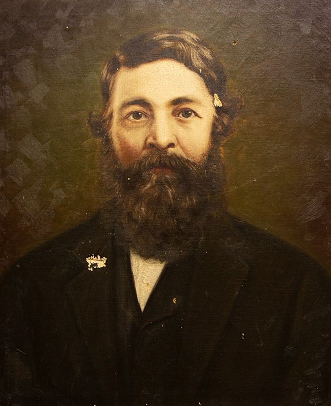 Painting of African American man with beard