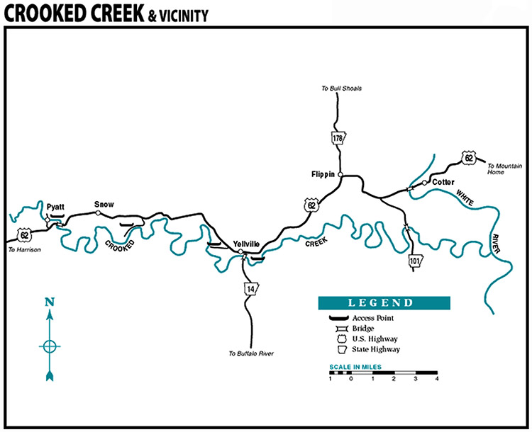 Map of "Crooked Creek and vicinity"