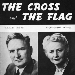 Magazine cover "The Cross and The Flag May 1964" with portraits "Mr. and Mrs. Gerald Smith"