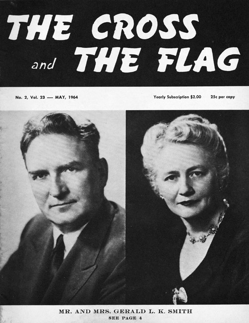 Magazine cover "The Cross and The Flag May 1964" with portraits "Mr. and Mrs. Gerald Smith"