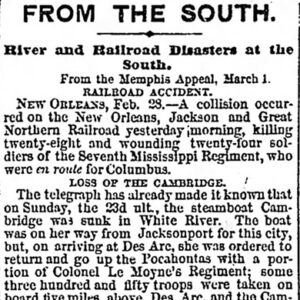 "From the South" newspaper clipping