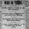 "War in Young" newspaper clipping