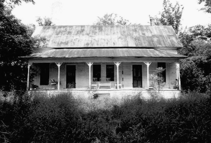 Front view of single-story house with covered porch