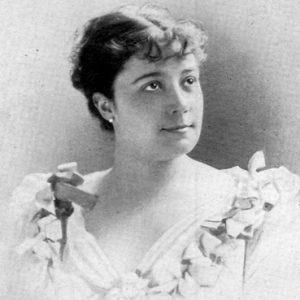 portrait of woman in white dress