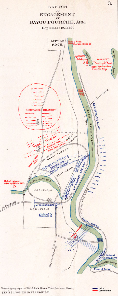 Map showing troop locations and movements