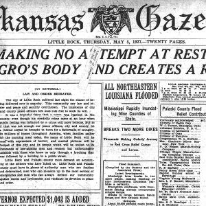 Front page of Arkansas Gazette dated May 5 1927