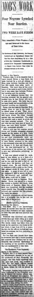 Frederick, Bart (Lynchings Related to the Murder of) - Encyclopedia of ...