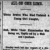 "All on one limb" newspaper clipping