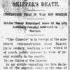 "Skipper's Death" newspaper clipping