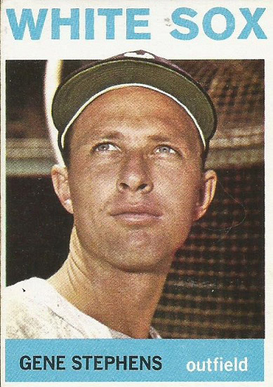Young white man in baseball uniform and cap on White Sox card