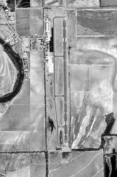 Air field and grounds as seen from above