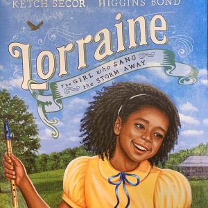 African-American girl in yellow dress on book cover with text