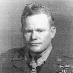 White man in military uniform wearing Medal of Honor
