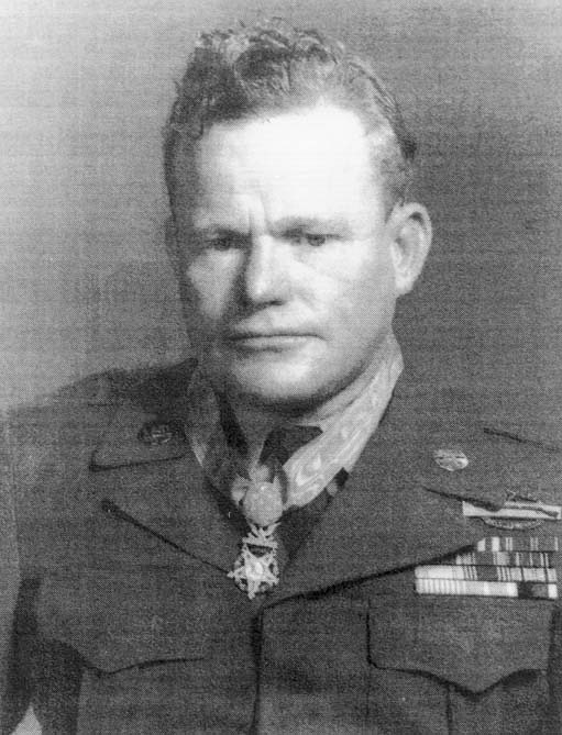 White man in military uniform wearing Medal of Honor