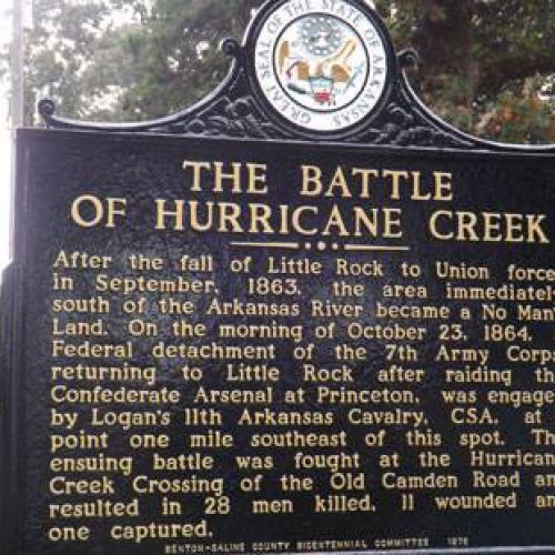 Hurricane Creek, Skirmish at Encyclopedia of Arkansas