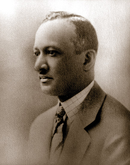 African-American man in suit and tie