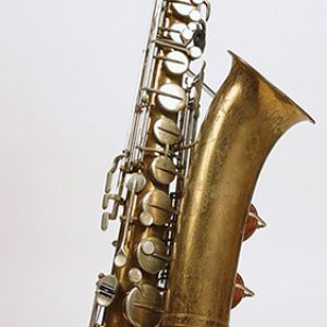 Saxophone on stand