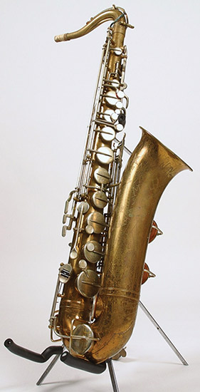 Saxophone on stand