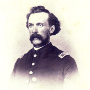 White man with mustache in military uniform