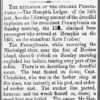 "The explosion of the steamer Pennsylvania" newspaper clipping