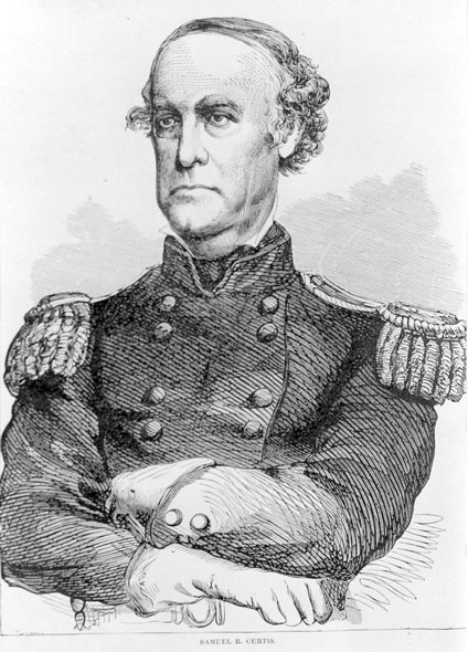 Old white man in military uniform with his arms crossed
