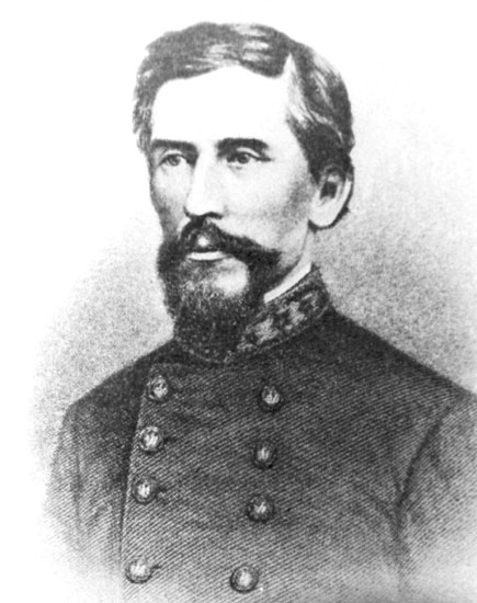 White man with mustache and beard in military uniform