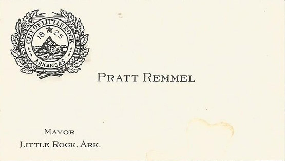White business card with seal and text