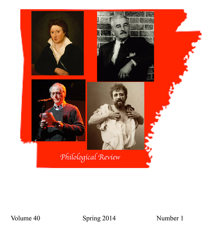 Magazine cover featuring outline of Arkansas and images of four people