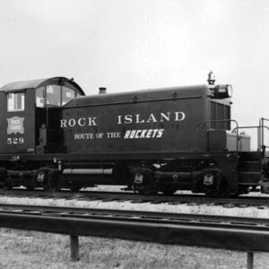 "Rock Island" train 529 on tracks